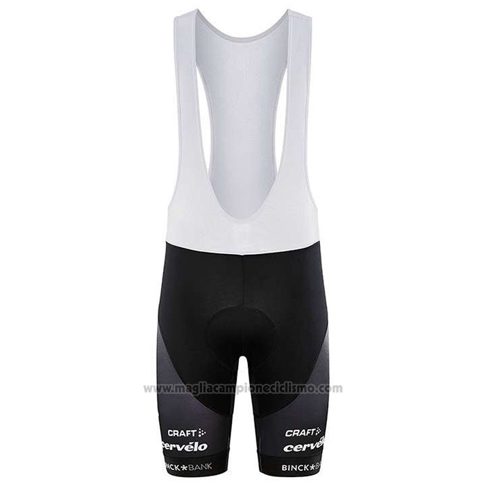 2020 Abbigliamento Ciclismo Sunweb Bianco Manica Corta e Salopette